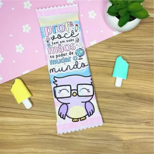 Adesivo Para Barra De Chocolate 90g- Dia Dos Professores