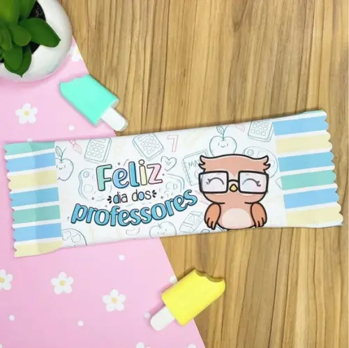 Adesivo Para Barra De Chocolate 90g- Dia Dos Professores