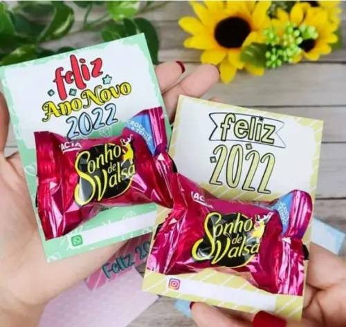 Ano Novo- Card com Bombom