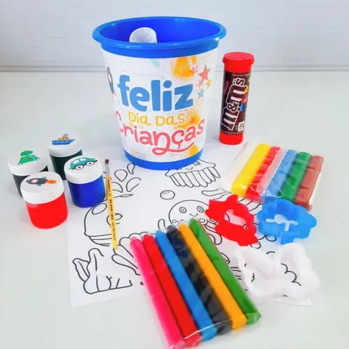 Balde Kit Diversão - Dia das Crianças