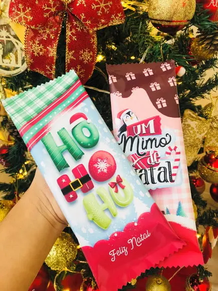 Barra de Chocolate 90 Gr - Natal