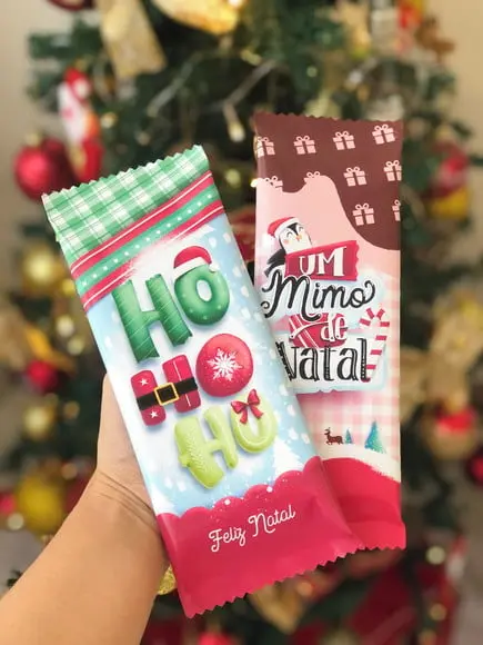 Barra de Chocolate 90 Gr - Natal