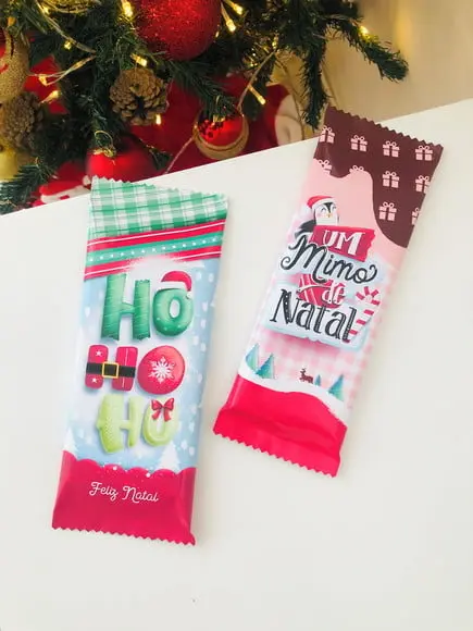 Barra de Chocolate 90 Gr - Natal