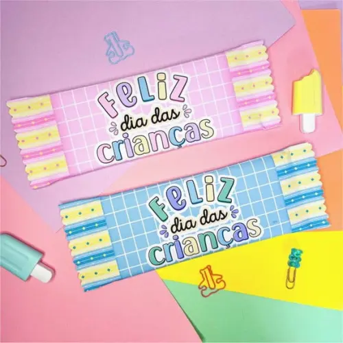 Barra de Chocolate 90g- Dia das Crianças