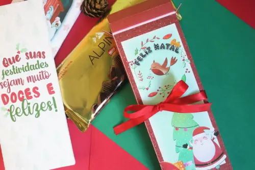 Barra de Chocolate 90g- Feliz Natal