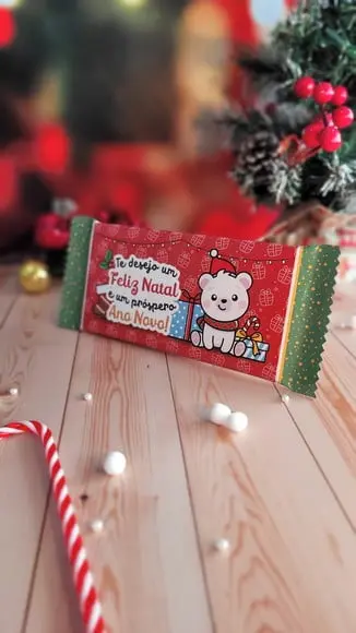 Barra de Chocolate 90g- Mimo Natal