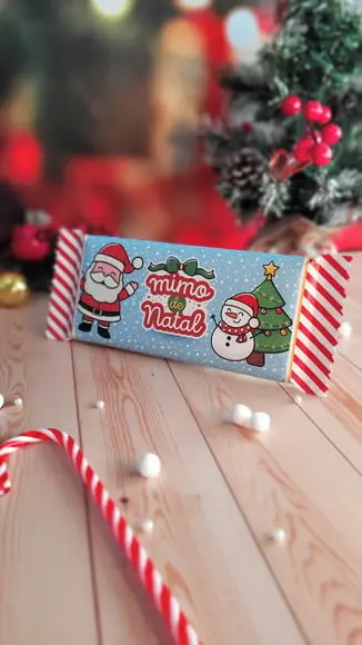 Barra de Chocolate 90g- Mimo Natal