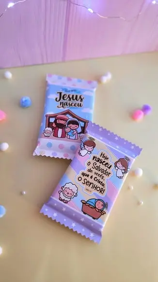 Barra de Chocolate 90g- Natal Cristão