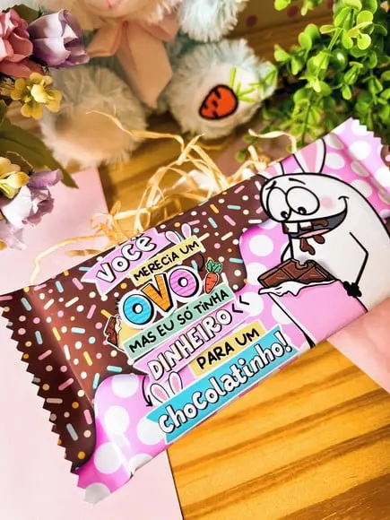 Barra de Chocolate 90g- Páscoa