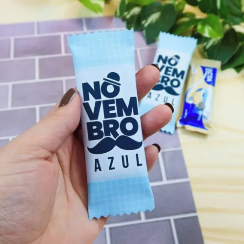 Barrinha de Chocolate 20 Gr - Novembro Azul