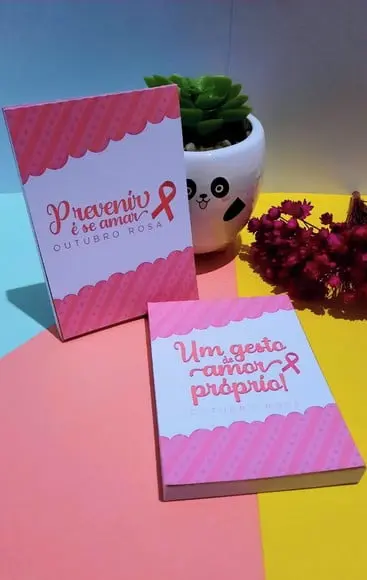 Bloquinho de Anotação- Outubro Rosa