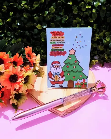 Bloquinho de Anotações com Caneta- Natal