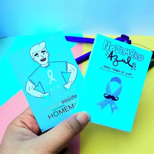 Bloquinho de Anotações com Caneta- Novembro Azul