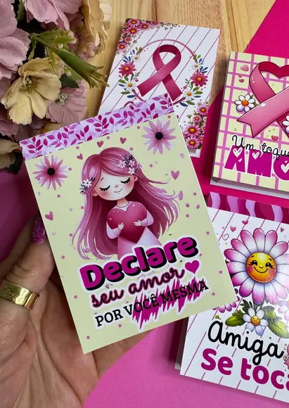 Bloquinho de Anotações- Outubro Rosa