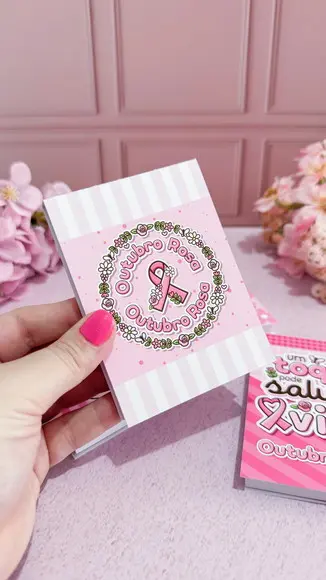Bloquinho de Anotações- Outubro Rosa