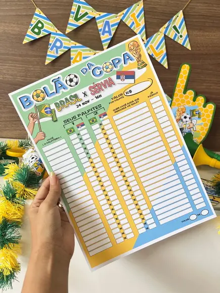 Bolão da Copa- 50 Unidades