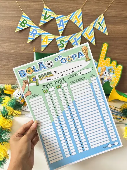 Bolão da Copa- 50 Unidades