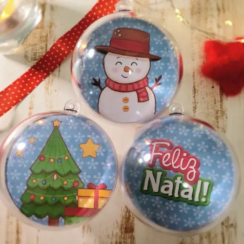 Bolinha com Foto- Natal