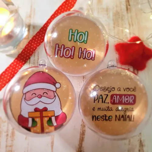 Bolinha com Foto- Natal
