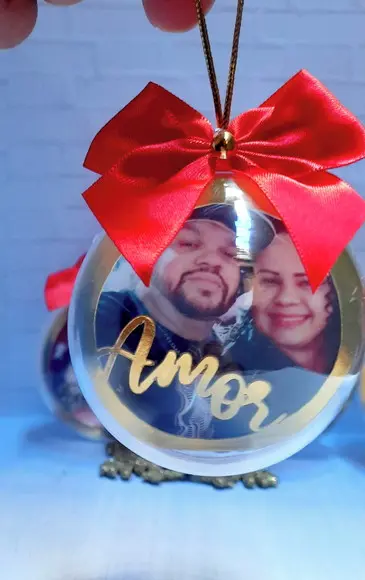 Bolinha com Foto- Natal