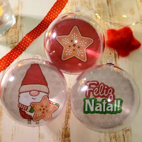 Bolinha com Foto- Natal