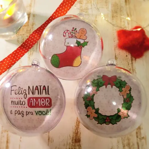Bolinha com Foto- Natal