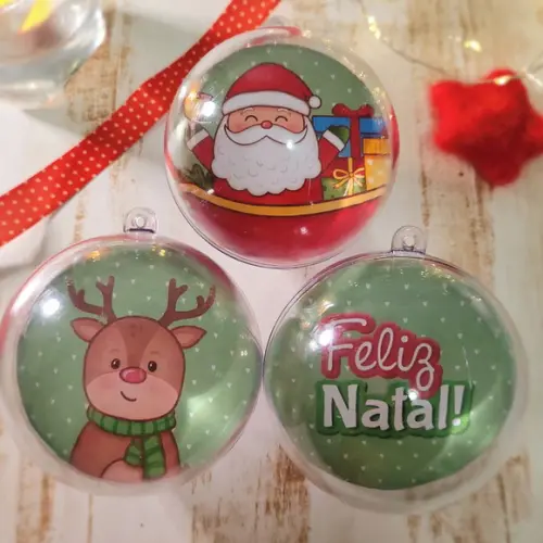 Bolinha com Foto- Natal