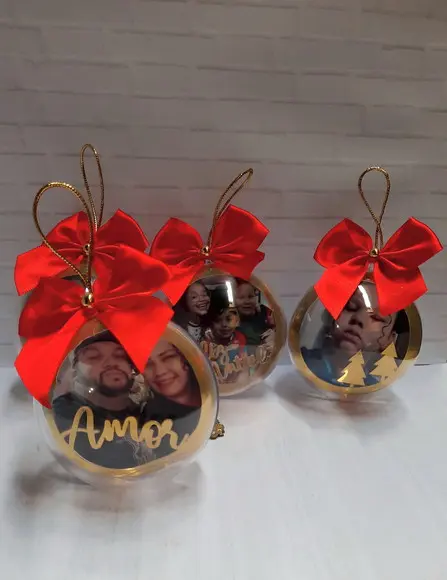 Bolinha com Foto- Natal