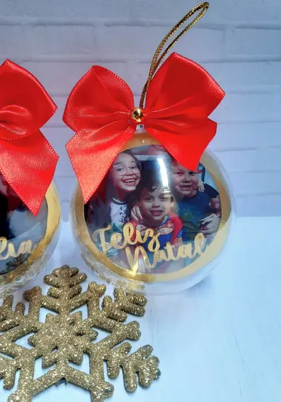 Bolinha com Foto- Natal