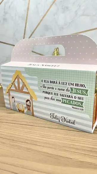 Caixa de Bombom (com Bombom)- Natal