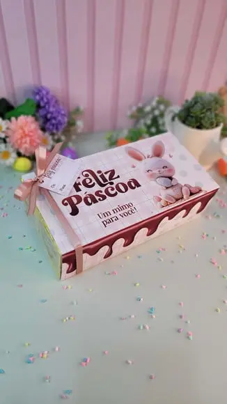 Caixa de Chocolate (com Chocolates)- Páscoa