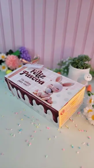 Caixa de Chocolate (com Chocolates)- Páscoa