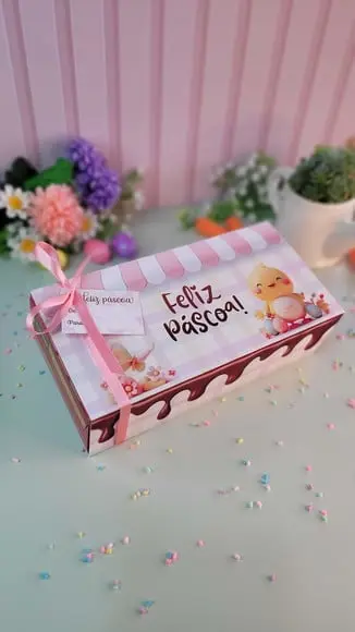 Caixa de Chocolate (com Chocolates)- Páscoa
