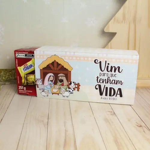 Caixa de Chocolates (com Chocolates)- Natal