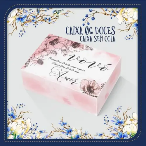Caixa para 6 Doces- Dia dos Avós