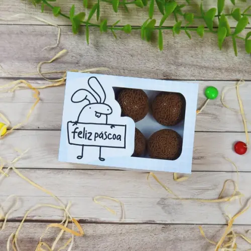 Caixinha 6 Brigadeiros- Flork Páscoa
