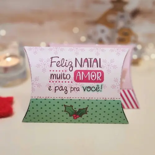 Caixinha com 1 Bombom- Natal