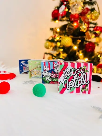 Caixinha com 1 Bombom- Mimo Natal