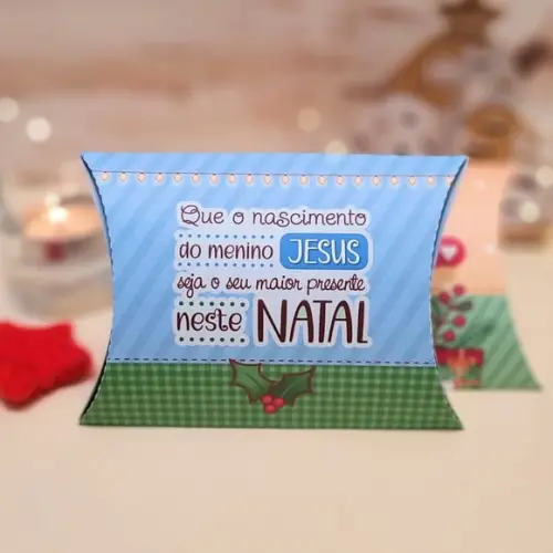 Caixinha com 1 Bombom- Natal