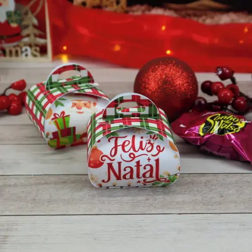 Caixinha com 1 Bombom- Natal