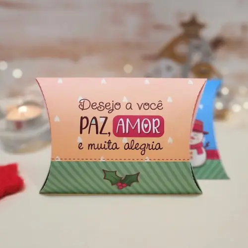 Caixinha com 1 Bombom- Natal