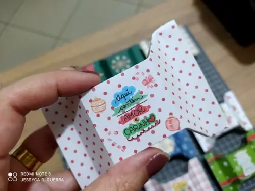 Caixinha com 1 Bombom- Natal