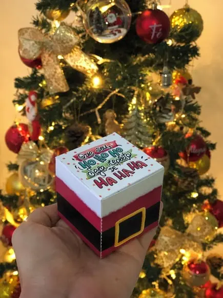 Caixinha com 1 Bombom- Natal
