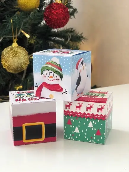 Caixinha com 1 Bombom- Natal