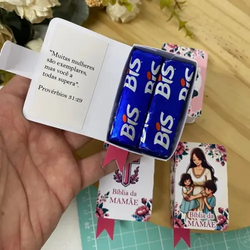 Caixinha com 2 Bis- Dia das Mães