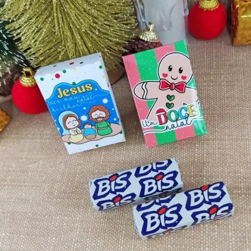 Caixinha com 2 Bis- Natal