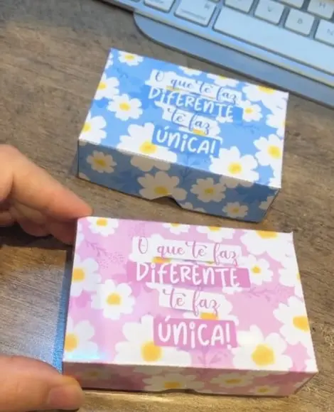 Caixinha com 2 Bombons Sonho de Valsa- Dia da Mulher