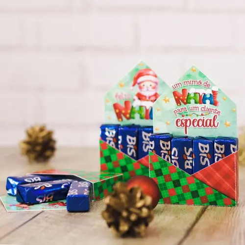Caixinha com 4 Bis- Natal