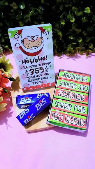 Caixinha com 5 Bis- Natal