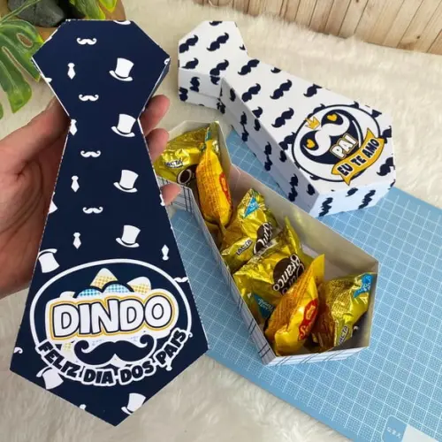 Caixinha Com 6 Bombons- Dia Dos Pais